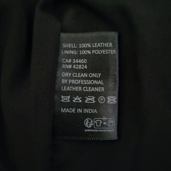 Reformation x Veda Black Kennedy Wide Leg Leather Pants - Picture 11 of 11